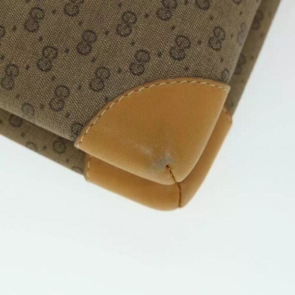 GUCCI Micro GG Canvas Shoulder Bag PVC Leather Beige 007 92 5548 Auth th3994 - Picture 12 of 16